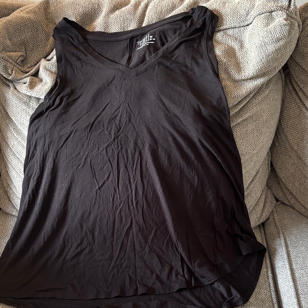 Time and Tru Black Tank Top